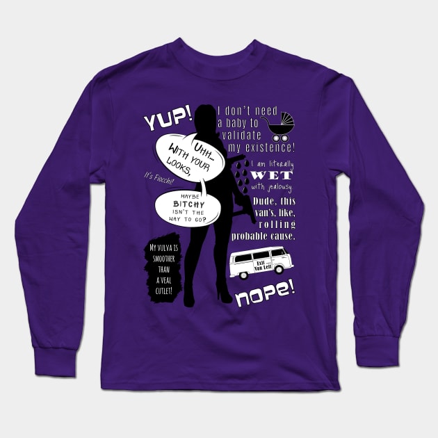 Lana Kane Quotes Long Sleeve T-Shirt by GeekMind